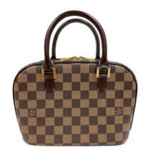 Louis Vuitton Saria Brown Damier Leather Handbag